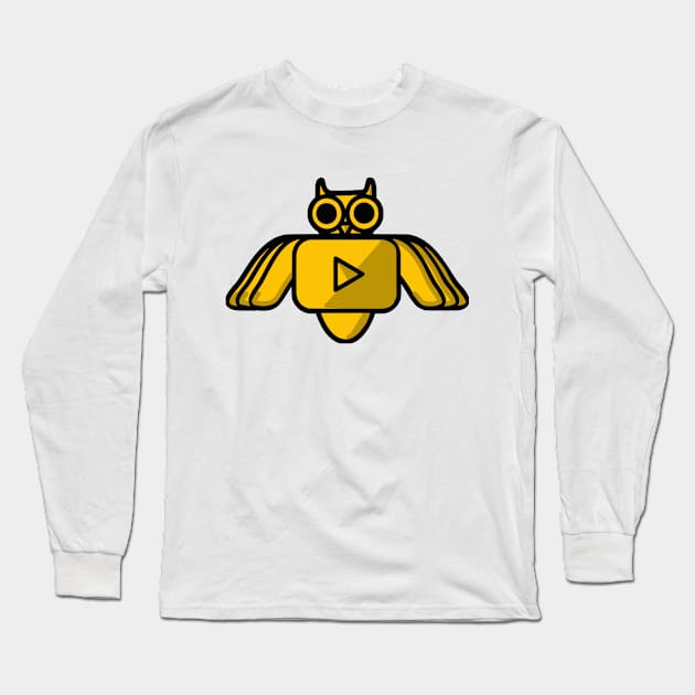 אות ינשוף הלילה - Night Owl pin Long Sleeve T-Shirt by tamir2503